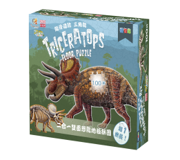 【D2】恐龍拼圖三角龍